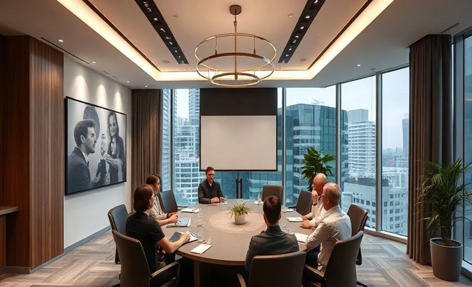 Leadership effectiveness room modern